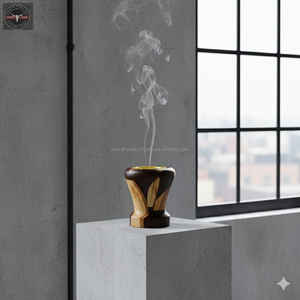 Hot Selling Epoxy & Wood Religious Incense Burner for Home Decor Fragrance Trending Modern SS CRAFT Perfect Aromatherapy - Product Image 1