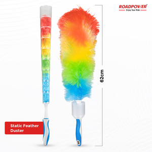ROADPOWER (RP-DUS-01) Electrostatic <b>Feather</b> Duster Reusable, Scratch Free Dusting Tool For Car With Retractable Cover - Product Image 3