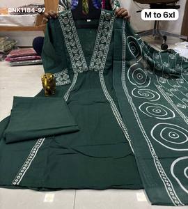 Latest Collection Best Fabric Mul Cotton with Printed Design A-<b>Line</b> Kurti-<b>Pant</b> & Dupatta Collection Woman Fashion Manufacturer - Product Image 6