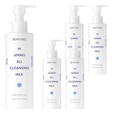 Dewytree Confezione da 5 latte detergente ad alto contenuto di aminoacidi da 400 ml per la pulizia profonda del viso - Product Image 1