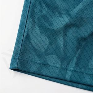 Shorts de sport pour hommes, personnalisés OEM, impression par sublimation intégrale, séchage rapide, streetwear, basketball, running, en mesh - Product Image 6