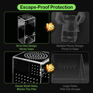 Enclos à insectes avec logo et dimensions personnalisables, design empilable et ventilation optimisée pour les magasins commerciaux de reptiles et d'insectes (tarantules) - Product Image 6