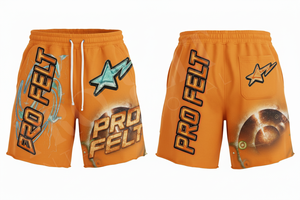 กางเกงขาสั้นแบรนด์เนมผ้าฝ้าย 100% พิมพ์ลายแบบรีดร้อน สไตล์วินเทจ สตรีทแวร์ แฟชั่นสบายๆ ขายส่ง เหมาะสำหรับออกกำลังกาย - Product Image 2