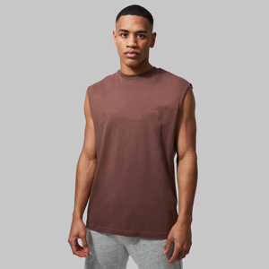 Men's Gym Fitness Tank Top & <b>Singlets</b> Casual Plus Size Streetwear Knitted Sleeveless Training Top - Product Image 1