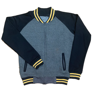 Veste en molleton gris foncé APA Varsity |    Blouson bomber universitaire |   Vêtements de streetwear urbain en chenille Ice Cold - Product Image 1