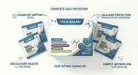 Complément alimentaire Premium L-Arginine DHA Oméga 3 Vitamine B6 Proanthocyanidines en sachets pour un regain de vitalité quotidien – Pack Boîte