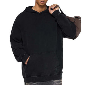 Sweat à capuche oversize style Hip Hop, effet délavé, pour homme, nouvelle collection automne-hiver, coupe ample, motif floral. - Product Image 6