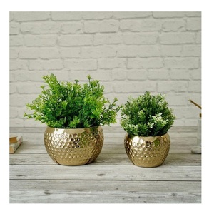 Support de pot de fleurs haut en métal doré, style nordique, pour décoration intérieure et jardin, nouvelle collection, vente chaude usine - Product Image 5