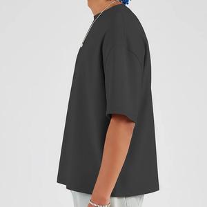 T-shirt Homme Tendance à Épaules Tombantes 100% Coton Tricoté Entièrement Personnalisable Léger Respirant Coupe Oversize - Product Image 6