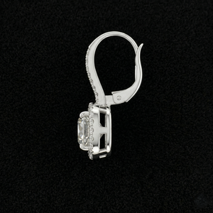 Pendientes de tuerca finos con piedras de corte brillante redondo de alta claridad, joyería fina de lujo, estilo elegante y minimalista para uso diario de mujeres - Product Image 2