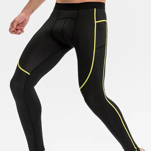 Men's Fitness Compression Leggings Quick Dry Stretch Athletic Workout Running Sports Training Breathable <b>Base</b> <b>Layer</b> Performance - Product Image 1
