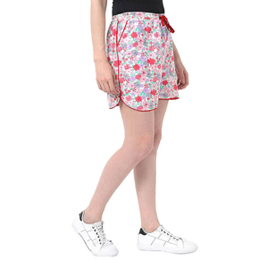 Shorts estampados para mujer, ligeros, de algodón, para la playa, shorts estampados de cintura alta, shorts de moda de verano para mujer. - Product Image 6