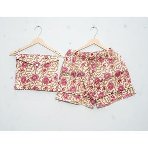 Nuevo Conjunto de Pijama de Verano Romántico y Transpirable 100% Algodón, Pantalones Cortos de Manga Corta, Lindo Conjunto de Dormir con Dibujos Animados, Ropa de Dormir Japonesa Simple - Product Image 2