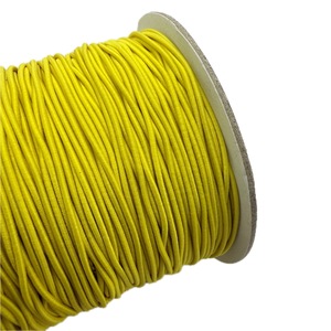 Cordon élastique tressé jaune n°15, 1,2 mm, 288 yards, 100 % nylon haute ténacité, écologique, pour textile de maison - Product Image 2