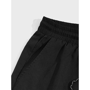 Shorts d'été décontractés pour hommes, taille élastique, coupe ample, cordon de serrage, légers, couleur kaki - Product Image 3