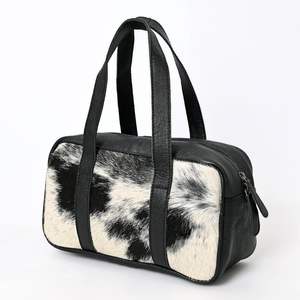 Bolsa de Viaje de Fin de Semana de Cuero Genuino Resistente con Cierre de Cremallera, Capacidad de 20-35L - Calidad de Exportación LHODB-0016 - Product Image 6