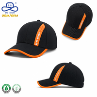 Casquette de baseball tendance à 6 panneaux, style bicolore, avec patch en caoutchouc personnalisé, rayée, de luxe, pour unisexe, streetwear