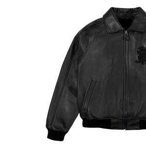 Meilleur prix, veste en cuir pour homme Avirex, veste d'hiver haut de gamme, cuir véritable, coupe-vent, imperméable, teinture unie, toutes tailles disponibles - Product Image 3
