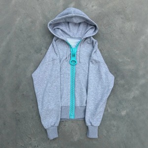CROWN GATE INTERNATIONAL Sweat à capuche court noir pour femme, manches longues, fermeture éclair, couleur unie, mélange de coton tricoté respirant, oreilles de chat - Product Image 5