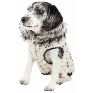Lussuoso Cappotto per Cani in Pelliccia Dorata, Abbigliamento per Animali Domestici Placcato Oro - Product Image 2