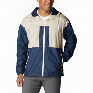 Concevez votre propre veste coupe-vent écologique, respirante, légère, 100% coton, pour homme, streetwear, imprimé, service OEM - Product Image 1