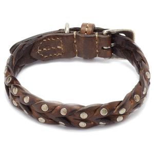 Collier de chien en cuir Rivet Design Collier de chien en cuir de style fantaisie Collier de chien en cuir fabriqué à la main - Product Image 1