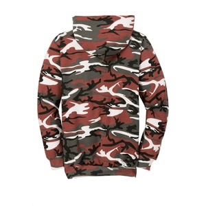 Sudadera con capucha de invierno transpirable de forro polar para hombre, personalizada por fabricantes, estilo urbano, con bordado 3D de pedrería y patrón sólido de camuflaje para hombre - Product Image 5