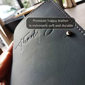 Tarjetero de Cuero Genuino de Lujo Hecho a Mano, Estuche Seguro para Cheques de Invitados, Moderno, Profesional para Restaurantes, Ligero y Resistente al Agua - Product Image 4