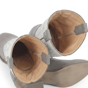 Botas Vaqueras de Cuero para Hombre, con Bordado Artístico, Punta Cuadrada, Invierno, Logotipo Personalizado, Hechas a Mano, Alta Calidad - Product Image 5