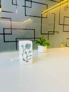 Porte-stylo en marbre blanc fait main, design magnifique, vente en gros, meilleur prix disponible, organisateur de bureau - Product Image 2