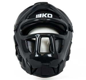 Nouveauté : Protège-têtes en cuir - Casque de kickboxing - Protection intégrale du menton - Casque de boxe personnalisé imprimé - Portable - Product Image 1