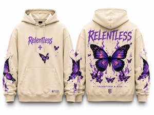 Sudadera con Capucha Personalizada con Estampado de Mariposa, 100% Algodón, Impresión Digital Invernal, Corte Regular, Estilo Urbano, Unisex, OEM, ODM - Product Image 3