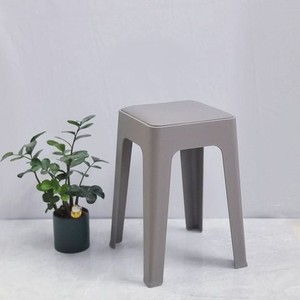 TM10 Square PP Plastic Stool with Cushion – <b>Stackable</b> Waterproof Injection Molded Stool for Home, Cafe, Restaurant & Outdoor Use - Product Image 4