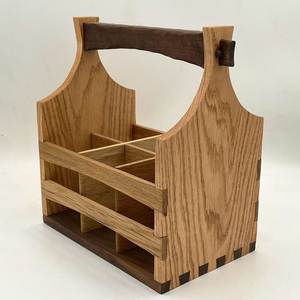 Modern Durable Wooden Caddy <b>Storage</b> <b>Box</b> with Handle Customizable Kitchen & Bathroom Organizer Portable Wood Holder - Product Image 1