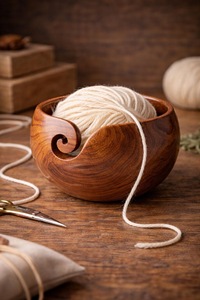 Wooden <b>Yarn</b> Bowls High Quality - Product Image 4