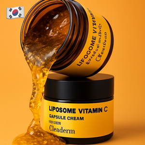 Crema Correctora de Manchas con Vitamina C en Cápsulas Liposomales 55ml, Crema Facial Iluminadora para el Control de Imperfecciones, Cosmética Coreana al por Mayor - Product Image 4