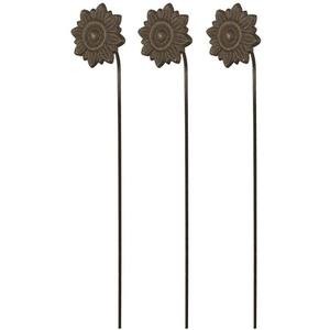 Estaca Decorativa Galvanizada para Jardín con Diseño de Flor, Escultura Metálica para Decoración de Césped - Product Image 2