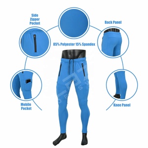 Pantalones Cargo Tácticos Negros para Hombre Blaze Fight Wear de Alta Calidad con Puños Elásticos, Logo Personalizado y Bolsillos Laterales - Product Image 5