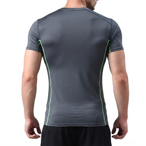 T-shirt de compression pour homme, style tendance, manches courtes, design moderne, impression par sublimation, léger, doux pour la peau - Product Image 2