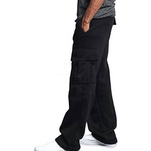 Pantalon de jogging Baggy taille haute personnalisé pour hommes pantalon de survêtement évasé à jambes larges pantalon de survêtement 100% coton éponge pantalon de survêtement évasé - Product Image 4
