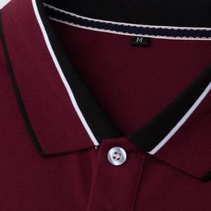 Polo homme coupe moderne bordeaux avec poignets à revers élégants et matière respirante de haute qualité - Product Image 5