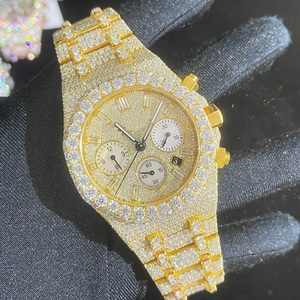 นาฬิกาข้อมือหรูหรา DAZZLING JEWELS รุ่น Unisex สีโรสโกลด์ สแตนเลสสตีล ประดับเพชร ขนาด 42 มม. ระบบอนาล็อก กลไกอัตโนมัติ กระจกแซฟไฟร์ พร้อม GPS คุณภาพสูง - Product Image 1