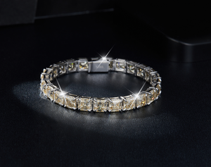 Pulsera de Moissanita de Calidad Premium con Brillo Similar al de Diamantes para Hombres y Mujeres, Ideal para Regalos de Cumpleaños, Aniversario y Bodas - Product Image 4