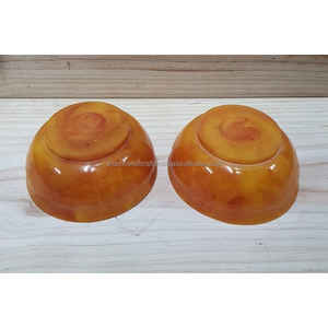 Ensemble de bols de service en résine jaune artisanale hautement polis et personnalisés de qualité supérieure pour hôtel et restaurant de la maison de l'Inde. - Product Image 2