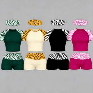 2026 <b>Y2K</b> Tattoo Print Women's Sets Two Piece Set Women Clothing Baddie Graphic Tank <b>Top</b> Shorts Outfits Sets for Women - Product Image 6