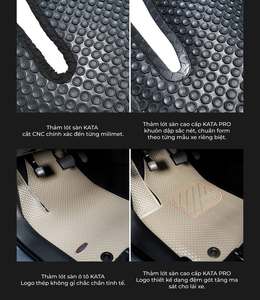 Tapis de sol de voiture en PVC de qualité supérieure KATA PRO avec bords thermosoudés, imperméables, à motif de points circulaires, OEM ODM - Product Image 5