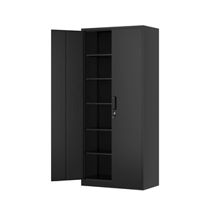 Tủ đựng đồ bằng kim loại có ngăn kệ điều chỉnh được, tủ dụng cụ bằng thép có khóa dành cho văn phòng, trường học - Product Image 1