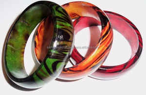 Brazaletes de resina de acero inoxidable chapados en oro con motivo de conchas de diamantes de perlas religiosas Vintage hechos a medida moda clásica de aniversario - Product Image 4