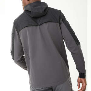 Chaqueta Cortavientos Impermeable de Poliéster/Nylon de Alta Calidad para Hombre, Transpirable, con Cremallera y Cuello Alto, para Correr al Aire Libre - Product Image 2