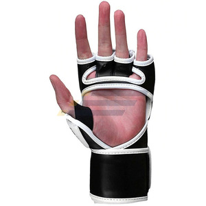 2026 Unique Design Blue & Black Good Seller In Different Size Non <b>Slip</b> Adjustable Wrist Strap MMA Gloves - Product Image 1
